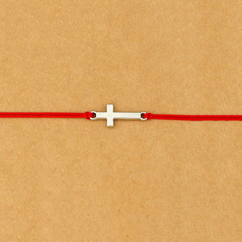 Bracciale con croce argento - con,