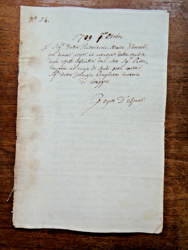 1709 manoscritto del - 1709-manoscritto, 1