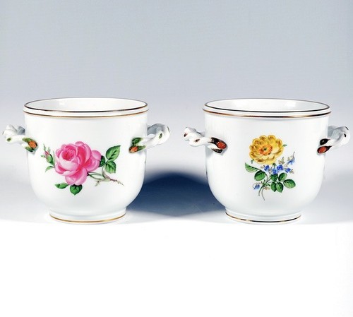 Coppia meissen cachepots - coppia,