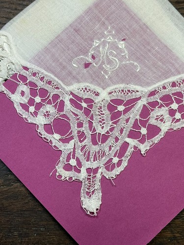 Pizzo antico fazzoletto - -,