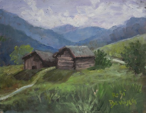 Capanne alpine paesaggio - alpine,