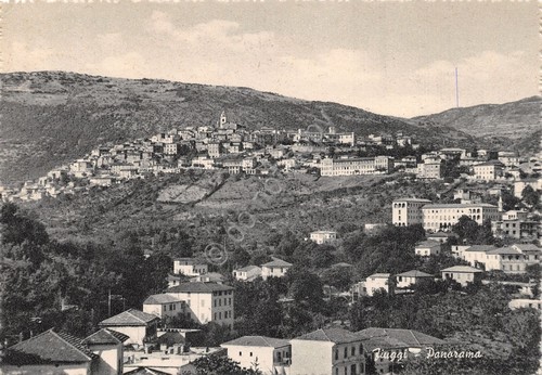 Cartolina fiuggi panorama 1957 - fiuggi,