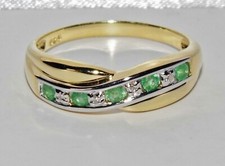 Anello smeraldo diamante - e,