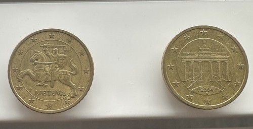 2 monete 50 cent - monete,