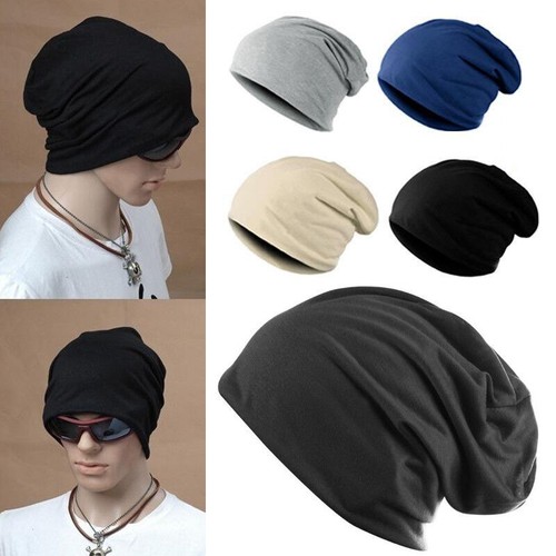 Beanie hat cap plain - knit, ski