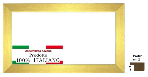 Cornice oro satinato legno - oro,
