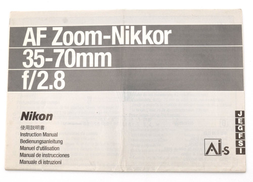 Nikon foglio uso zoom - nikon,