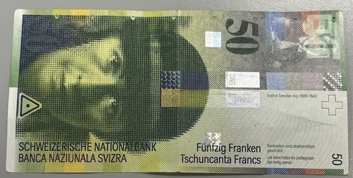 Franchi svizzera banconota - 50, svizzera,