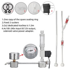 Kit impianto generatore di CO2 fai da te per acquario con bolla solenoide L9O8