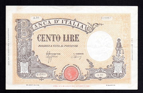 Cento 100 lire - lire, b