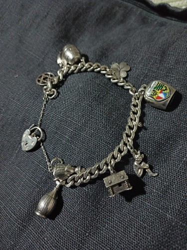 Braccialetto charms argento - braccialetto,