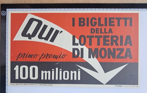 Locandina lotteria monza - locandina,