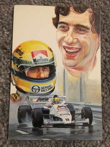 Cartolina ayrton senna - ayrton,