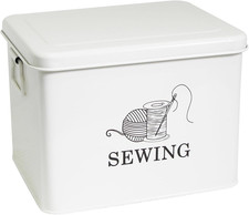 Scatola Cucito, Scatola Portaoggetti Artigianale, Scatola per Cucito, 2 Strati C