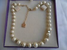 COLLANA firmata ANNE KLEIN grandi perle (finte)