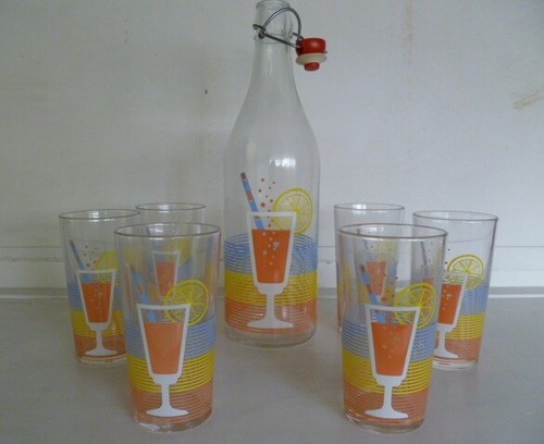 Set bicchieri bottiglia - bicchieri, e