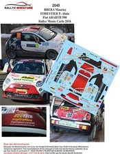 DECALS 1/43 REF 2040 FIAT