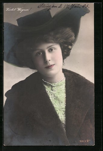 Cartolina attrice violet - cartolina,