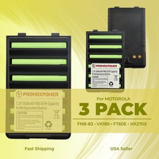 3-Pack Replacement Battery for