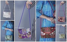 Indiano Reale Pochette Ricamo Portafoglio Donna Design Borse 5 PC All'Ingrosso