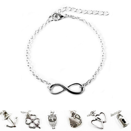 Bracciale con charm argento - con,