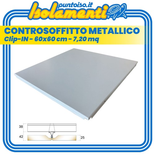 Controsoffitto metallico - controsoffitto,