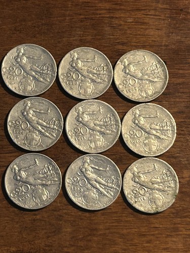Italy centesimi 1909 - 20, 1909-1921