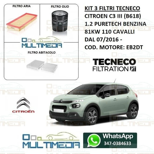 Kit tagliando filtri tecneco - kit,