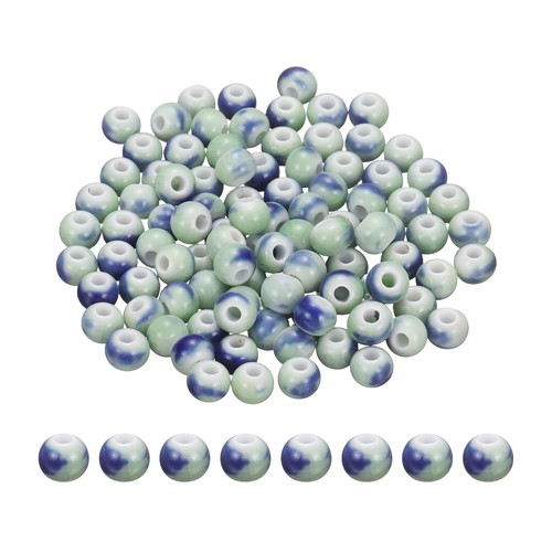 100pcs perline ceramiche tonde - 100pcs,