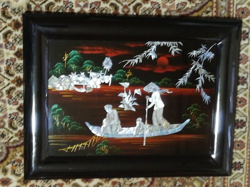 Pregiato quadro orientale - , in
