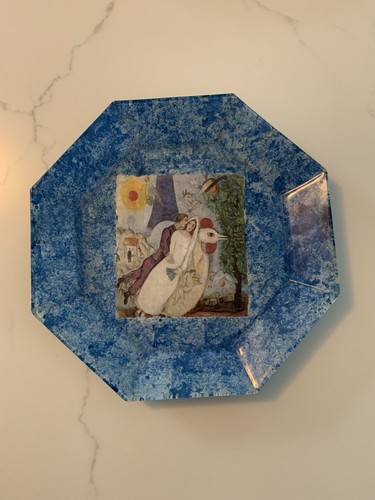 Piatto matrimonio decoupage