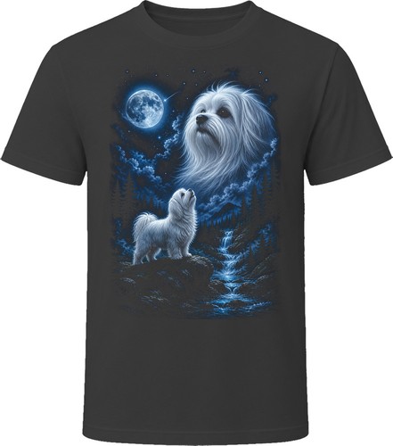Maglietta maltese howling - maglietta,