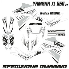 YAMAHA XT 660 R e X modello fiancatina radiatore grossa  kristal TRIBUTE WHITE
