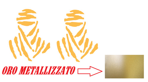 2pz adesivi dakar oro - adesivi,