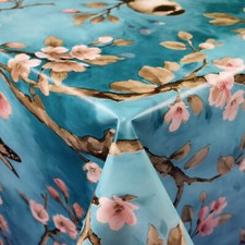 Tela Cerata Tovaglia Ciliegio Uccello Tetta 01099-04 Angolare Rotondo Ovale