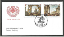 SMOM 2004 FDC  " MAESTRI DELLA PITTURA . GIOVANNI PAOLO PANNINI"