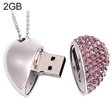 Disco flash USB 2 GB cuore con