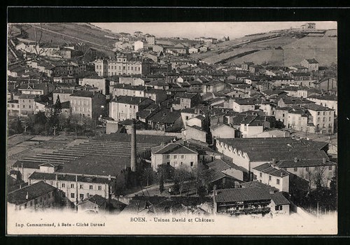 Cpa boen usines david - usines, et