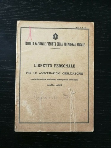 1940 libretto personale - 1940,