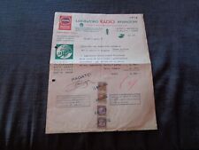 VENDITA RADIO CGE 1037 ALFREDO BRAMBILLA VARESE  FATTURA EPOCA