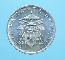 SEDE VACANTE 500 LIRE 1963 ROMA MONETE DA COLLEZIONE ARGENTO SILVER VATICANO