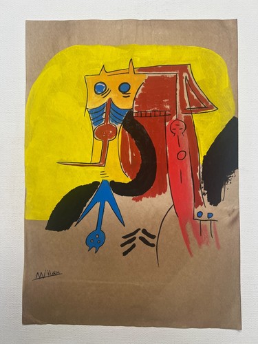 Disegno wifredo lam carta - disegno, su