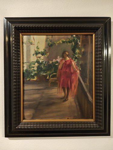 Dipinto olio tavola - dipinto, su