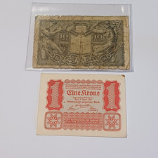 Lotto Banconote Vecchie  Europa E Italia 10 Lire + 1 Pfenning Austria Lotto B56