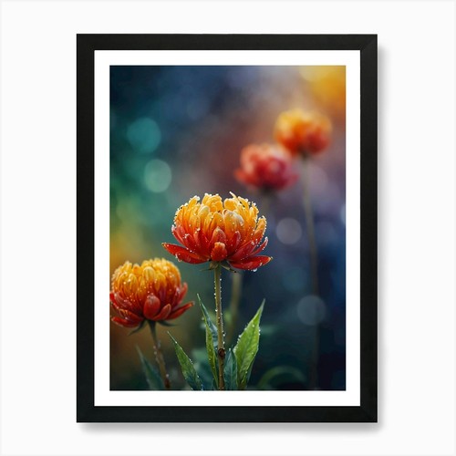 Stampa artistica crisantemi