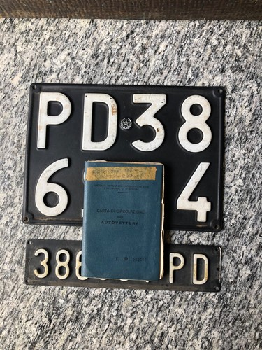 Targhe libretto fiat 850 - targhe, 500