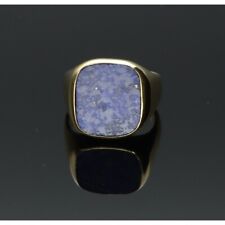 ANELLO ?♥️? UNISEX CON LAPISLAZZULI IN ORO GIALLO 750/1000 18KT.