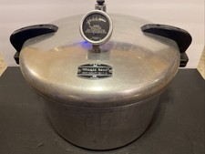 Vintage NAZIONALE n. PENTOLA A PRESSIONE 7 16 QT e tutti i pezzi, completa MCM