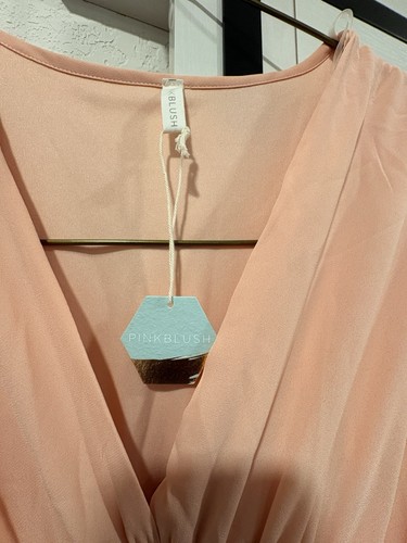 Maxi abito rosa blush tinta