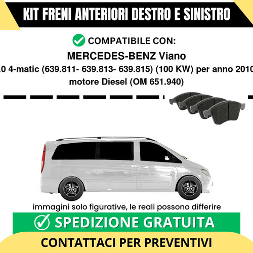 Pastiglie freno anteriori - pastiglie,